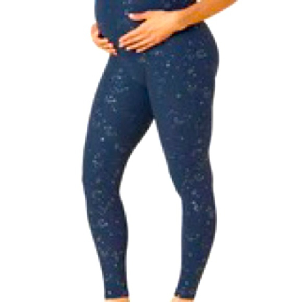 EUC SoftShine Love The Bump Maternity Midi Legging in Limited Edition Print (XS)